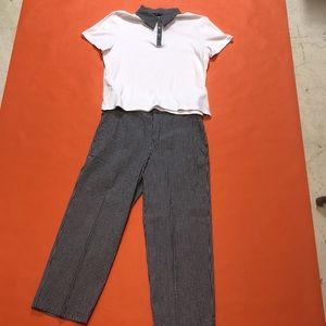 Sag Harbor Sport Short Sleeve Pant Suit